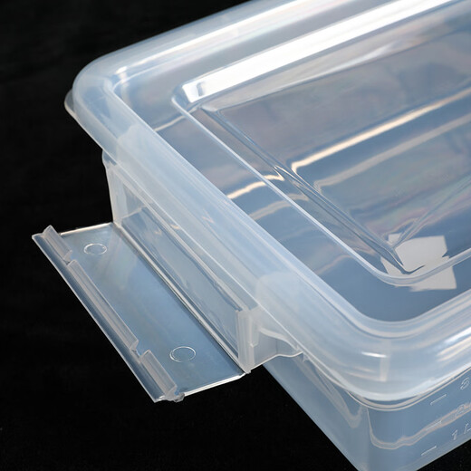 
SPACEXPERT transparent storage box extra large size commercial storage box large size transparent plastic box kitchen dining room storage desktop sorting transparent height 9928 [52X37X23 cm] medium size