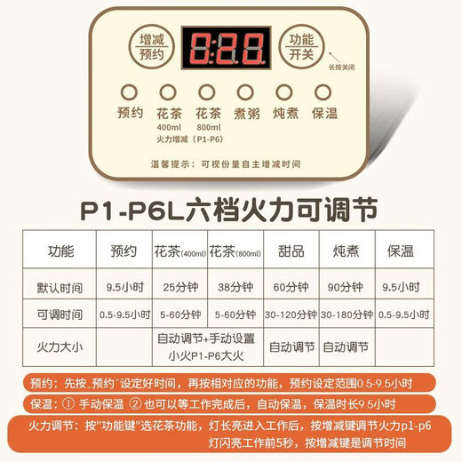 Good tool health pot full glass kettle multi-function teapot mini office teapot for one person filter separated insulation stewing pot health cup small tea flower teapot smart model 0.65L glass cup + glass tea drain