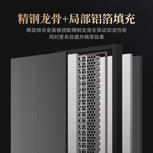 欧派（OUPAI）防撬全尺寸防盗家用安全门加高门头入户门大门大门不锈钢门入户门包安装门锁防盗门 1050*2150 一握开智能锁【包邮包安装】