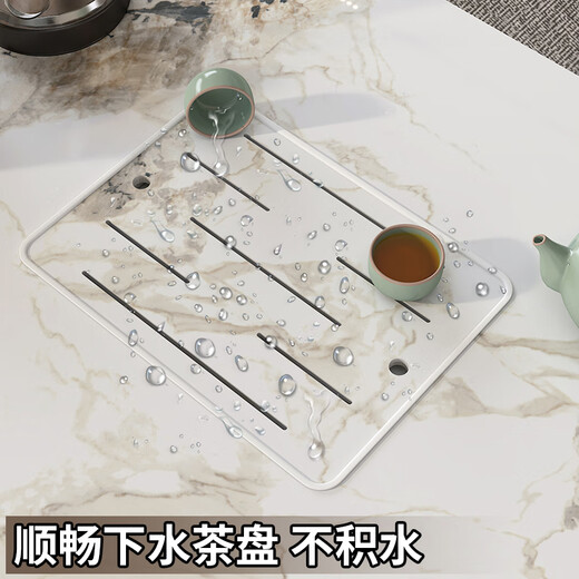 Tiransen 2025 New Slate Kung Fu Coffee Table Retractable Living Room Floor Cabinet Simple Home Kettle Integrated Tea Table Light Luxury Gray Kung Fu Coffee Table (Smart Water Supply)