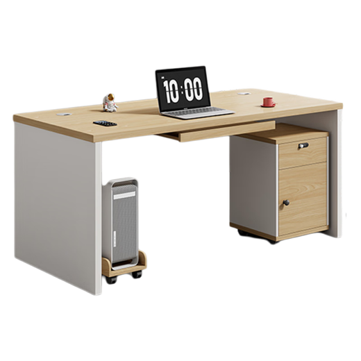 Kejiang office desk and chair combination writing desktop computer table small desk 1.2 meters (single table) - E0 grade environmental protection board