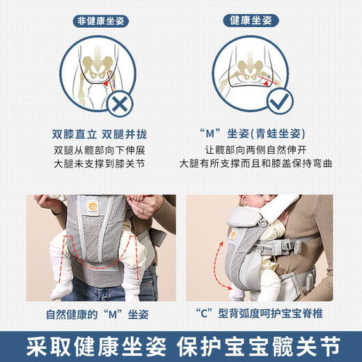 NOUVELLE BRANDE BÉBÉ d'Egobaby Artefact à talons frontaux 2 American Dog Summer Baby Walk Walk Taboure Breze Rose (y compris le sac de taille + Hood Windproof)
