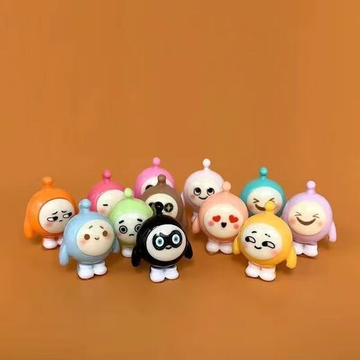 Telic [1575 pieces sold in 30 days] Mini suitcase luminous egg zi party children's house play toys internet celebrity set [13 exquisite egg zi set] + travel box