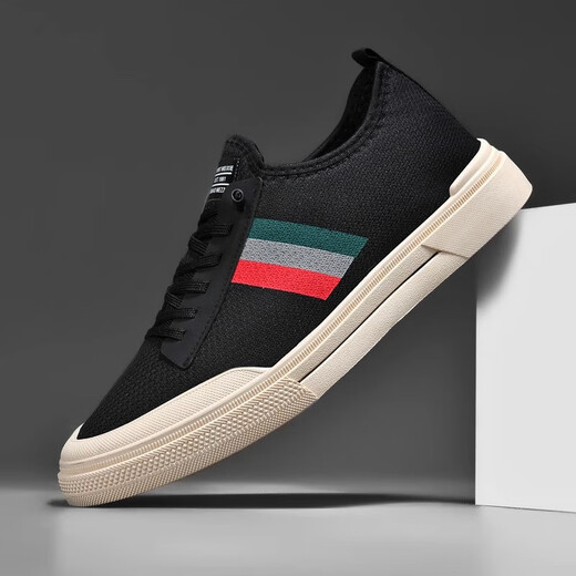 Herren -Freizeitschuhe für einen Fuß, sommer atmungsaktive dünne Leinwandschuhe, gestrickte Maschenschuhe, Freizeitbrettschuhe, Arbeitsschuhe, 828 Beige 40