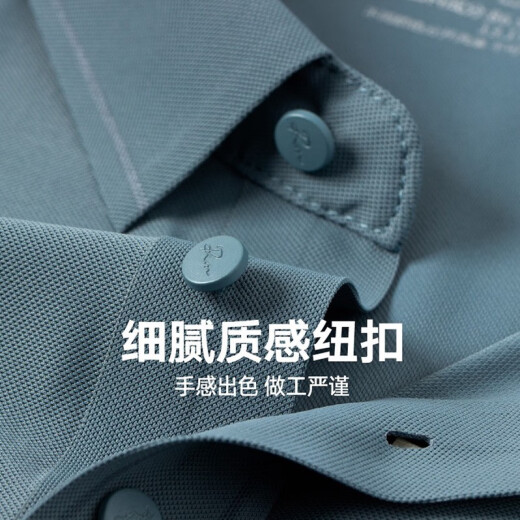 Lomon Lomon Polo T-shirt à manches courtes pour hommes à manches courtes Mentes Médien Business Silk Casual Summer Thin Malfreved 1421 Bleu ciel + 1421 Grey Green One Taille M