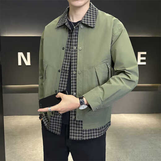 Guanmao Pei 2024 Herrenjacke gefälschter zweiteiler locker 2025 6636 Schwarz XL