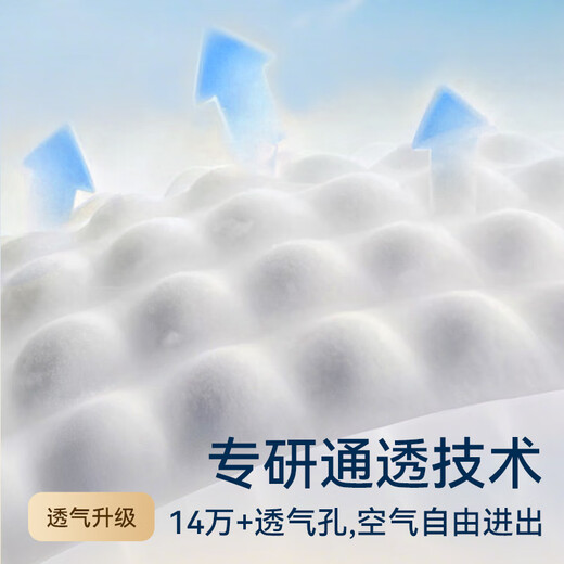 
Qi'an Qian'an silk soft cotton series baby diapers soft thin breathable baby diapers pull pants pull pants [XXXL] 36 pieces [17kg]