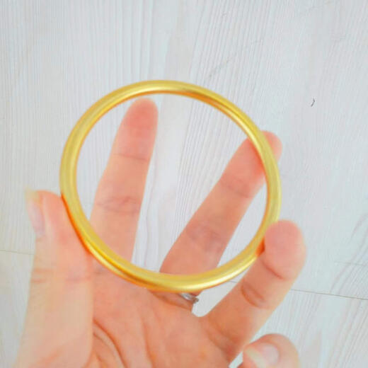 KZD999 pure sand gold jewelry, ancient method inheritance bracelet, non-fading sand gold country trend element circle bracelet for women, 3N ancient method inheritance bracelet, 58 circles, Lao Fengxiang quality