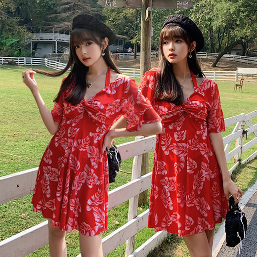 单南卫泳衣女小胸保守遮肚显瘦售完为止低价数量有限游泳池夏季泳装 9905黑色 L