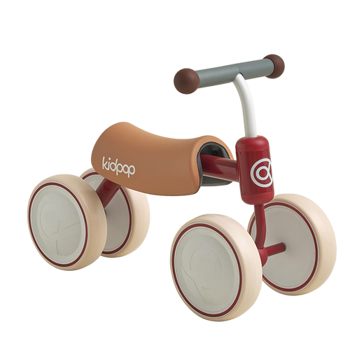Kidpop trottinette enfant 1-3 ans trotteur bébé trottinette à quatre roues balance voiture jouet bébé cadeau première année rouge