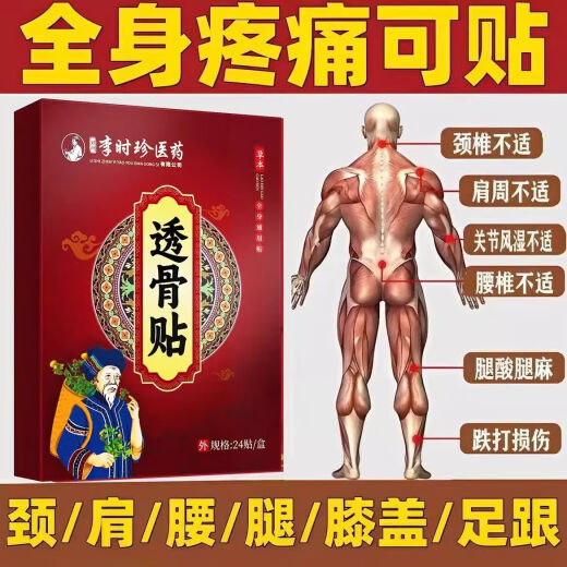 Li Shizhen Plaster Patch 24 Applying Shoulder Periarthritis Lumbar Disc Herniation Osteogenesis Synovitis Lumbar Leg Pain SN9768 Upgrade Strong Type-1 Box 24 Appliance [Experience Package]
