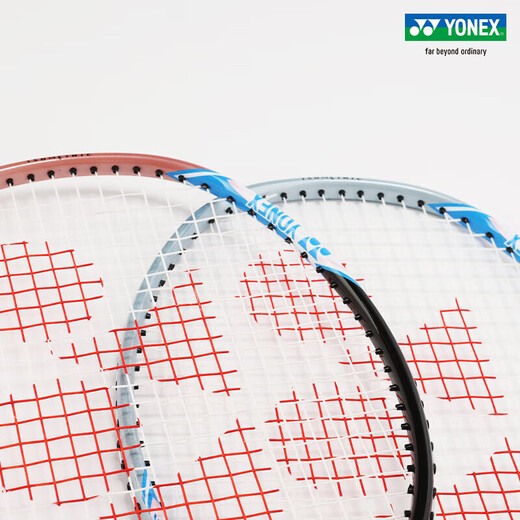 尤尼克斯（YONEX）羽毛球拍全碳素弓箭ARC5i浅灰蓝对拍套装 附手胶拍包尼龙球