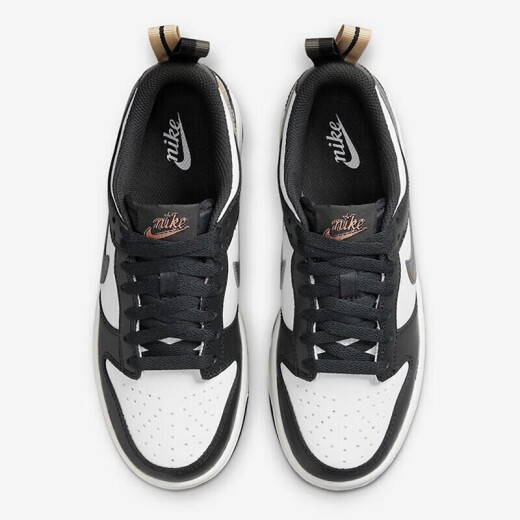 Nike-Basketballschuhe Frauenschuhe Airjordanaj1 Board Schuhe Frühling Low Top Atmungsfreie lässige leichte Sportschuhe Trendy DH9764-001 Schwarz und Weißer kleiner Panda 38