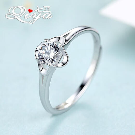 BZK999 sterling silver simple four-leaf clover ring female personality Japanese and Korean version student trend guardian happiness four-leaf clover ring exquisite gift box