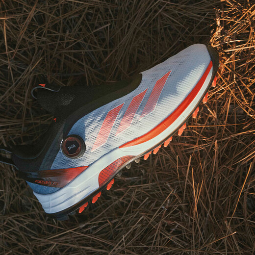 adidas 阿迪达斯高尔夫球鞋男ADIZERO ZG BOA防滑防泼水运动鞋 25年新款 【旋钮款】IH9896 白/红/一号黑 42.5 码