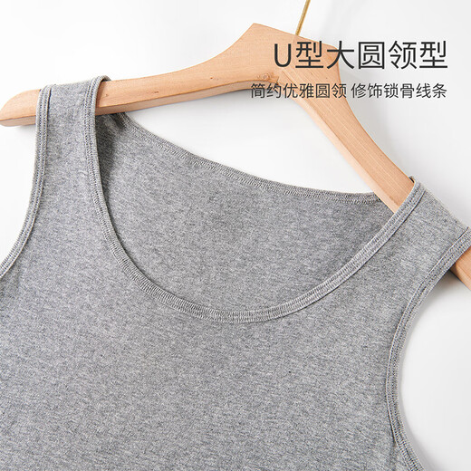 浪莎100%纯棉女士背心女吊带夏季内穿打底无袖汗衫打底衫2025新款