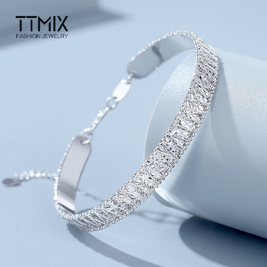 TTMIX platinum bracelet pt950 platinum bracelet platinum bracelet fashionable high-end platinum bracelet for girlfriend 13.5-13.7g