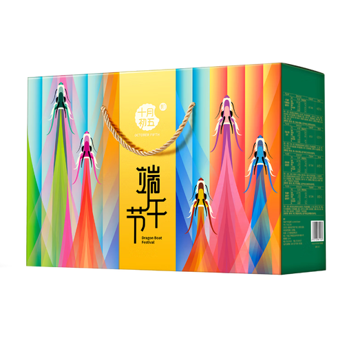 十月初五餅家龙舞繁花端午经典粽子礼盒834g粽子*3饼干*7