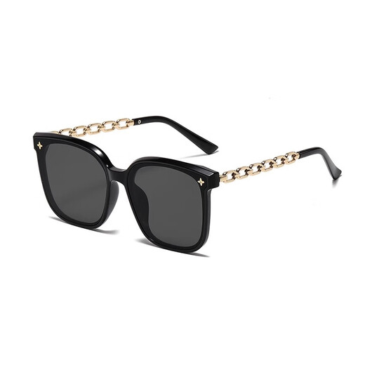 
GOGOSOON new sunglasses for women with high-end ins internet celebrity polarized sun protection sunglasses large frame round face slimming glasses men's