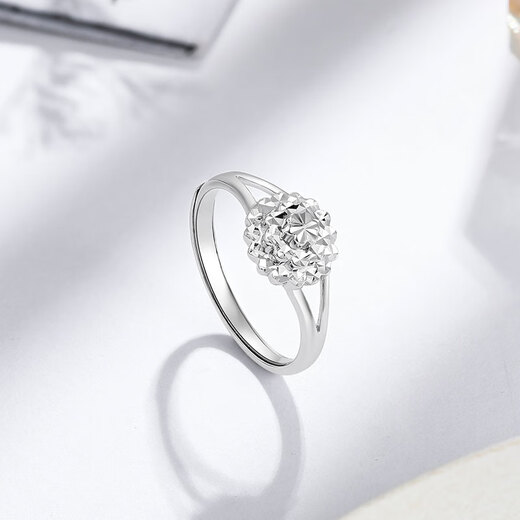 Liuguifu Jewelry Platinum Ring Flower Ring PT950 Platinum Living Platinum Ring PT0100032 3.15g