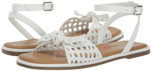 Steve Madden Girls' Shoes Meris Sandals, White White 2 Little Kid