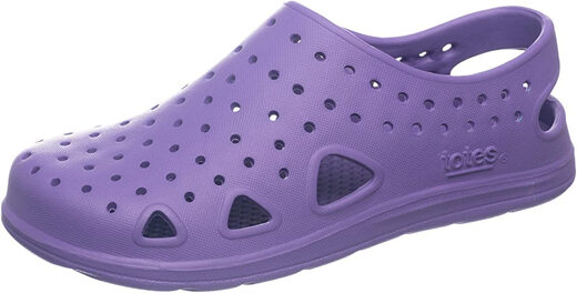 Totes Kids Everywear Splash and Play Crocs Paisley Purple - Breathable Back 7-8 Little Kid