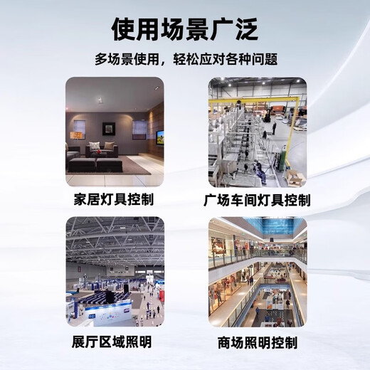 Puffin high-power wireless remote control switch multi-channel lamp power controller 220v exhibition hall lighting control intelligent remote control 1 to 2 single channel 1 kilowatt 1 km remote control