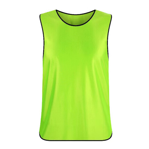 Suican Outdoor Team Building Game Group Contest Uniform Competition Customized Number Team Uniform Basketball Football Sports Training Vest Black Border Fluorescent Green Adult Football Vest*1