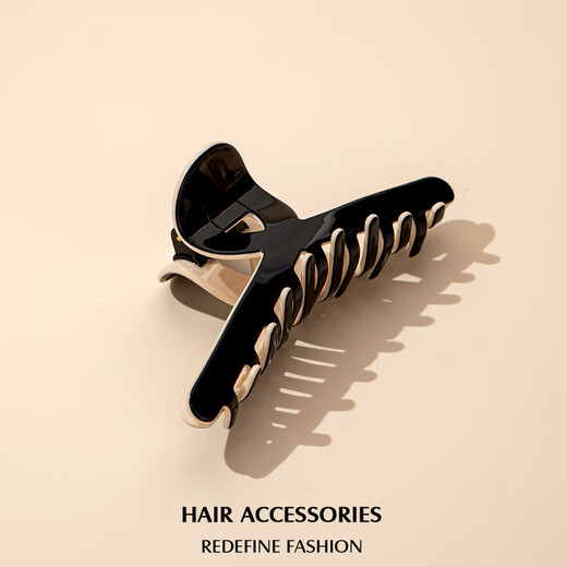 Qlady acetic acid simple grab clip female high-end hair clip back of the head 2025 new shark clip high-end birthday gift