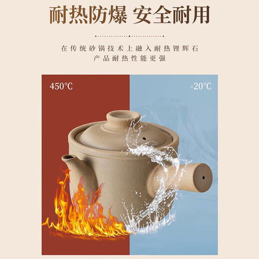Quanpinwu old-fashioned Chinese medicine frying pan household boiling medicine casserole earthen pot boiling Chinese medicine unglazed medicine pot frying pan decoction medicine jar open fire