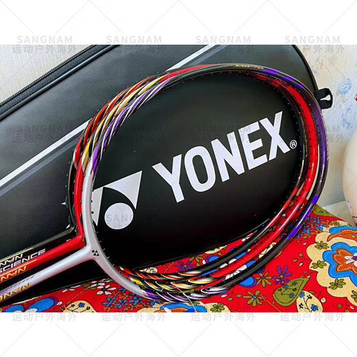 尤尼克斯（YONEX）黑红9900纳米NS8000NS9000X经典双打型羽毛球拍 3U 9900黑橙 CH(4) 空拍