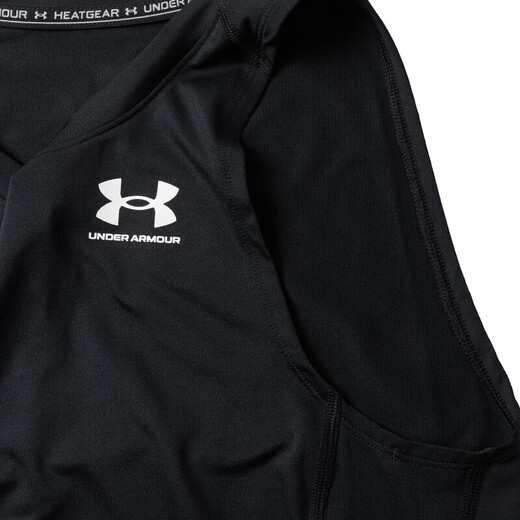 安德玛（Under Armour）官网男装上衣 2025夏季新款休闲篮球训练运动服无袖健身透气背心 1368352-001/轻质透气/现货速发 M M/170/92A