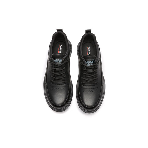 Red Dragonfly Men's Shoes 2025 New Business Casual Men's Sports Leather Shoes Casual Outerwear Men's Casual Shoes WTA25036 Black 40