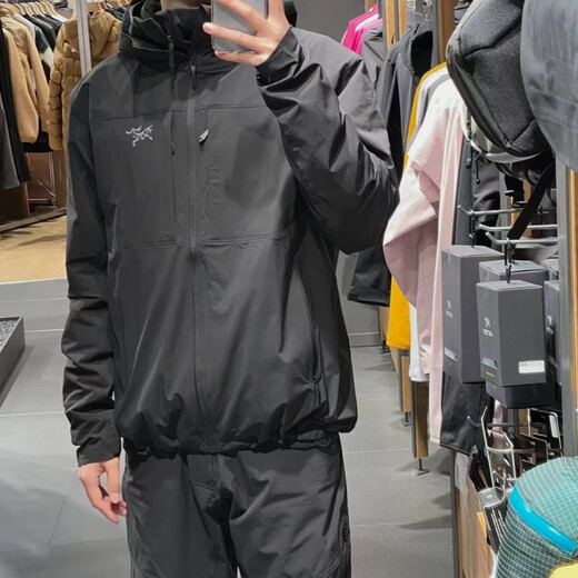 始祖鸟（ARC'TERYX）Arcteryx Gamma LightWeight Hoody男夏季超轻透气软壳X9196 24款Black黑色 X000009196 M