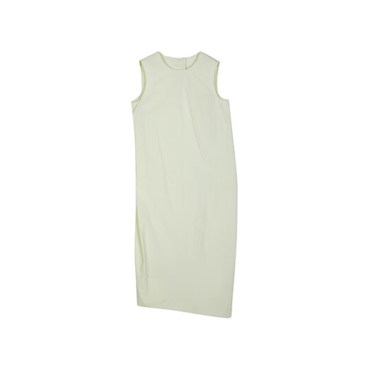 
LESS [same style in the mall] 2025 summer new round neck vest skirt sleeveless long dress 2P4G11730 374 green lift L