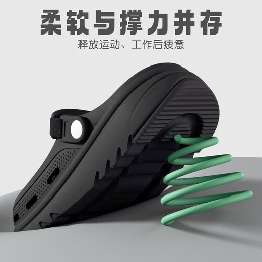 Lidani (TZLDN) Operationssaal Hole Hole Schuhe für Frauen, die für die Arbeit für die Arbeit in Sommerdamen dick-locked Nicht-Schlupf-Scheiß-Schlupfscheiben Strandsandalen