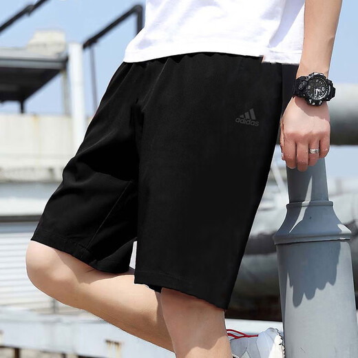 阿迪达斯 （adidas）针织棉短裤男裤夏季毛圈运动裤宽松透气休闲五分裤IP3932 IC9756 2XL 195-215斤