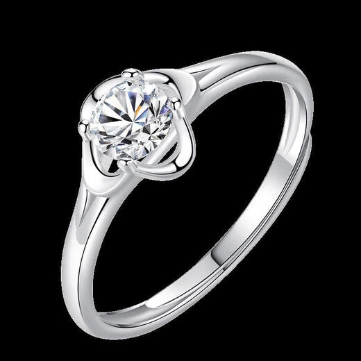 BZK999 sterling silver simple four-leaf clover ring female personality Japanese and Korean version student trend guardian happiness four-leaf clover ring exquisite gift box