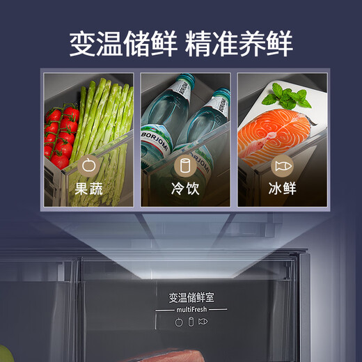 西门子（SIEMENS）504L无界（501升AB款）平嵌法式多门双循环冰箱机皇 超薄嵌入式四开门一级能效国家补贴KF89CE163C