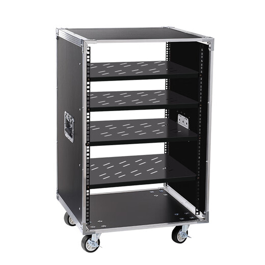 16U/12U/8U power amplifier cabinet, home KTV audio equipment cabinet, simple chassis, mixer shelf, flight case, 8U white aluminum cabinet, two pallets at the front door, double iron columns