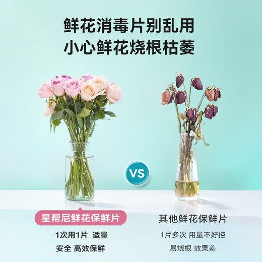 Xingbangni chlorine dioxide flower disinfection effervescent tablets 84 special sterilization liquid for flower cultivation and awakening, flower arrangement and cut flower preservative for home use