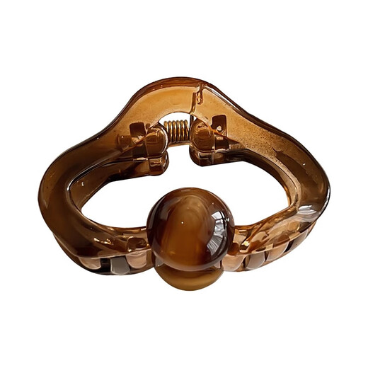 Amber small size grabber female high-end half-tied hairpin for the back of the head 2025 new style side bangs clip headwear Kazu cloud grabber 5cm 1 piece