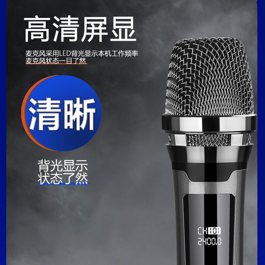 乐视L2 充电无线麦克风家庭KTV唱歌舞台主持演讲K歌会议音箱音响功放万能话筒一拖二