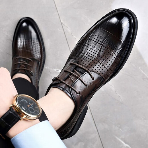 Sustyle International Light Luxury Brand Summer Real Cow Wide Cow Whide Hombres y ropa RESISTANTE 2024 Nuevos zapatos de cuero frío Hogar All Cow Wide Black 13701 44 Tamaño estándar de cuero Tamaño estándar