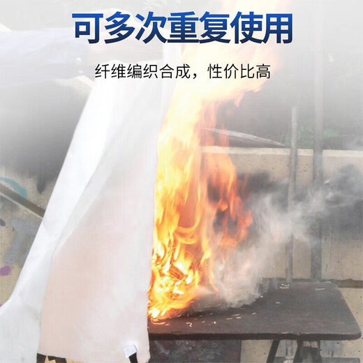 Fire blanket 1Mx1M fire blanket home kitchen commercial fiberglass fire retardant escape blanket