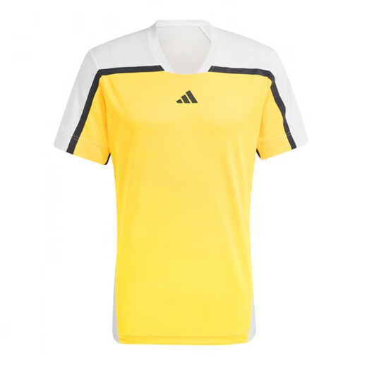 Adidas Tennis Clothing Men's 2025 Zverev/Tesitsipas Australian Open Sports Camiseta de manga corta JE3508 Flaghip Light Purple/IW6227 M