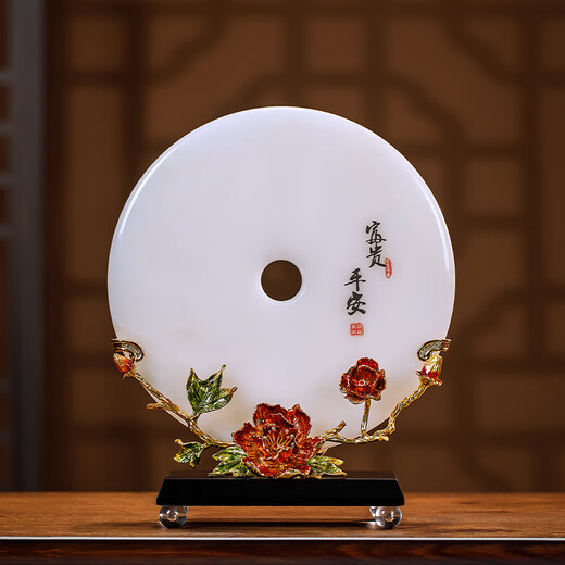 Copper Master's New Chinese Syle Enamel Peace Boucle de boucle artisanat Artisanat Salon Entrée Bo Concorations d'étagère antique