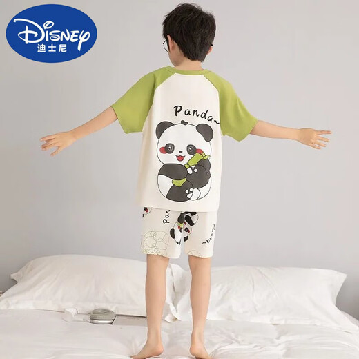 迪士尼（Disney）新宽松儿童纯棉睡衣男童夏季薄款短袖套装卡通小男孩中大童可外穿 T695奶龙 170 14码  高123-133CM