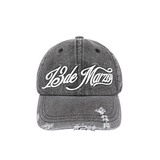 13DE MARZO Unisex Washed Destroyed Baseball Cap Mode Retro Cowboyhut Schwarz Einheitsgröße
