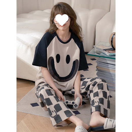 Lexi Beihui Modal Pajamas для женщин с короткими рукавами для женщин для домашней одежды для домашней одежды M902 170 м (80-110JIN [Джин равняется 0,5 кг])